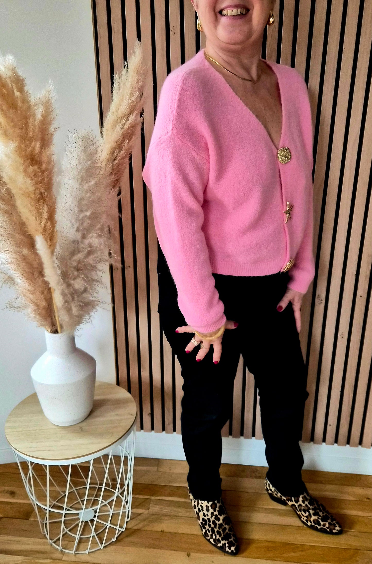 Gilet boutons dorés