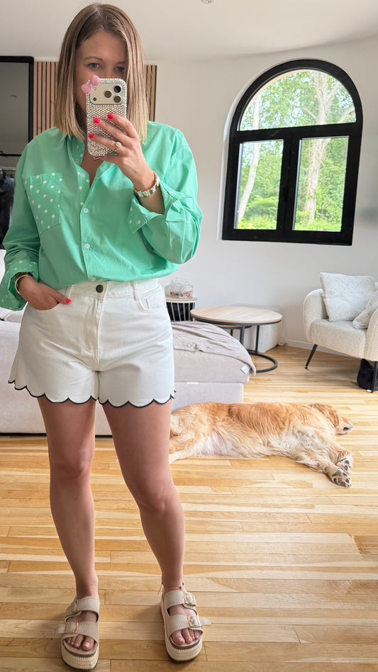Chemise menthe