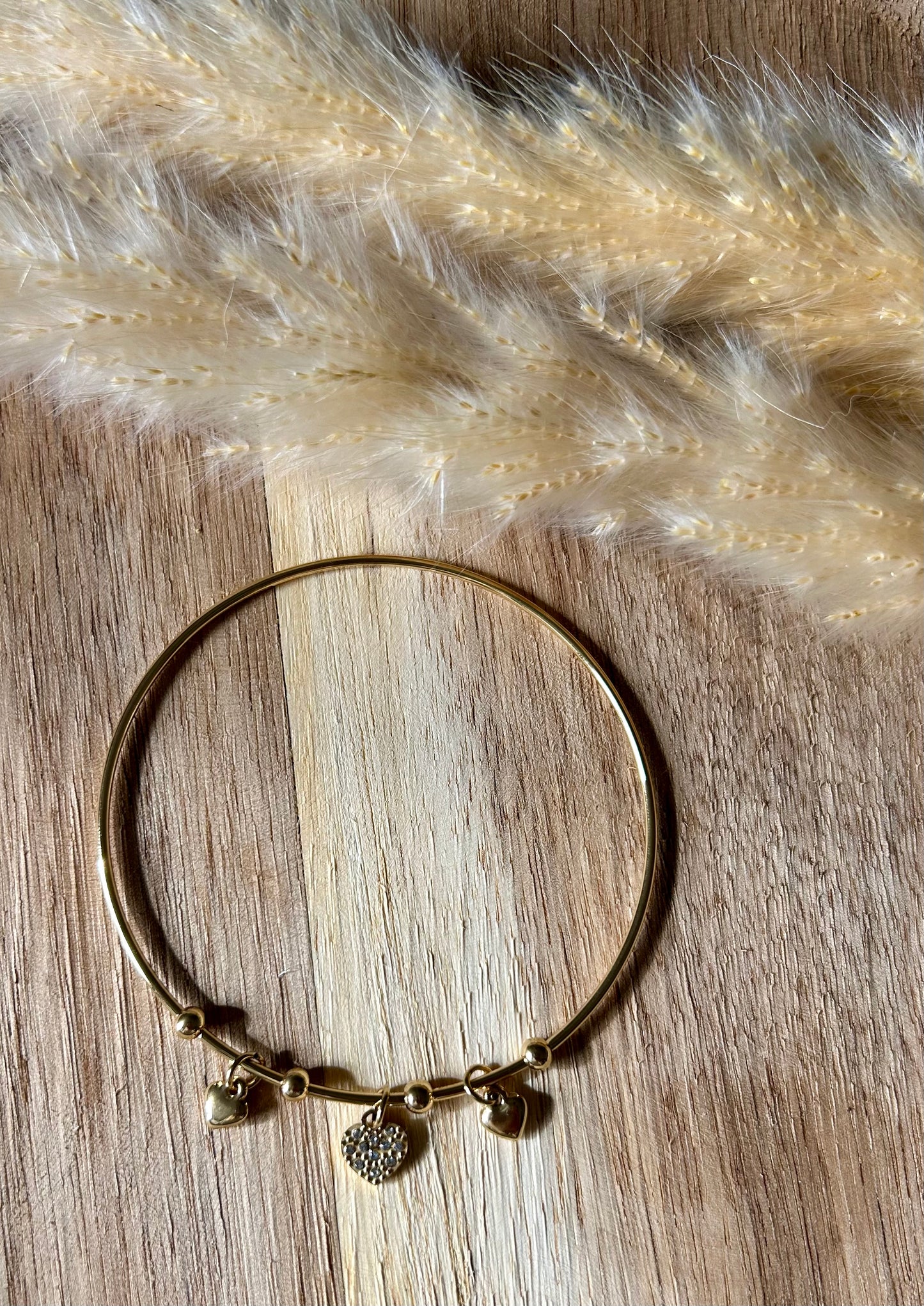 Bracelet Jonc coeurs