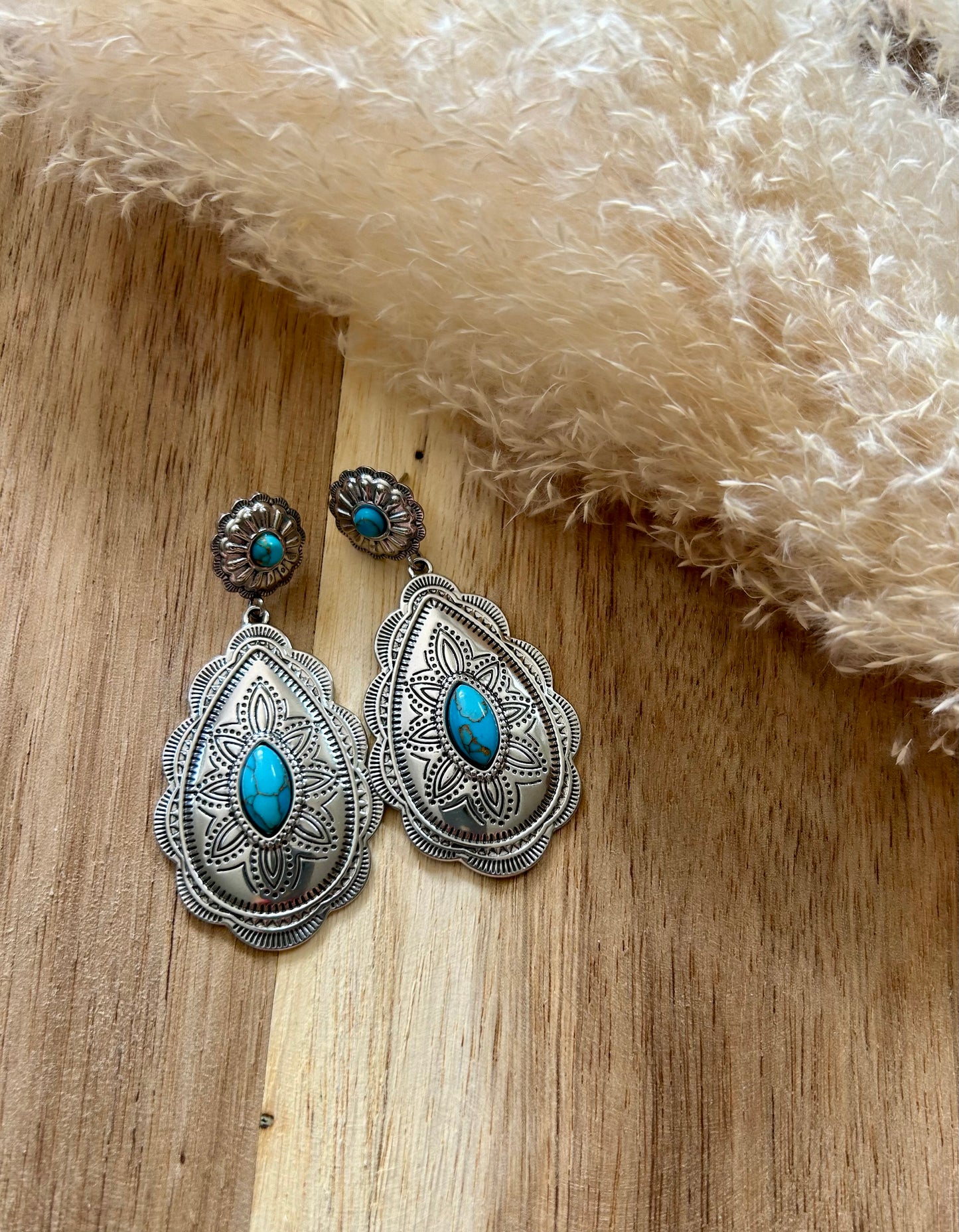 Boucles d'oreilles turquoise