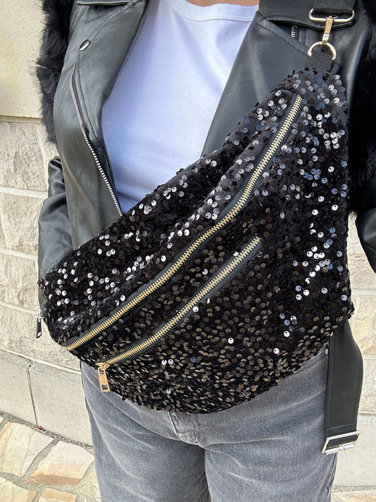 Sac banane sequins