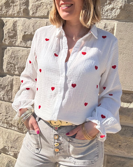 Chemise coeurs