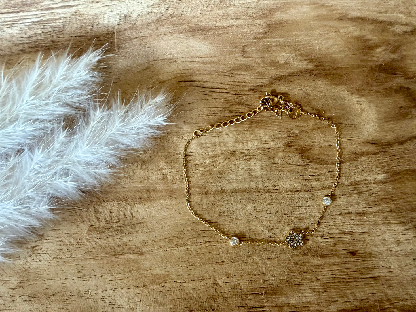 Bracelet Fleur Strass