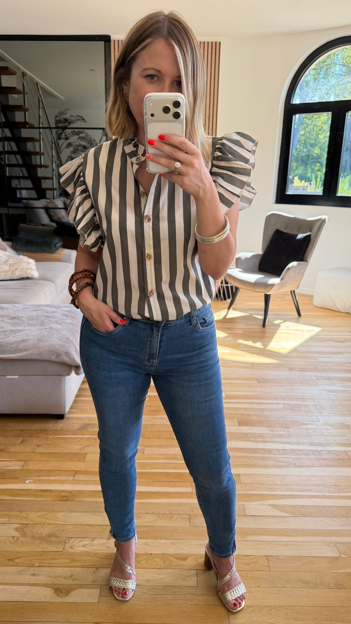 Chemise Joséphine kaki