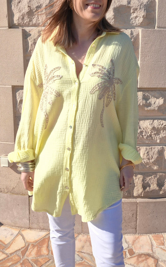 Chemise Palmiers