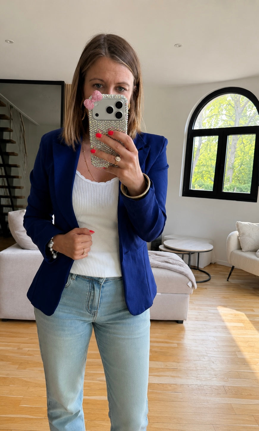 Veste bleu roi