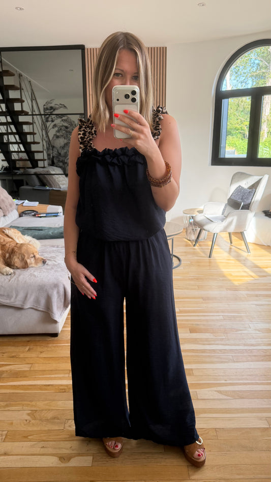 Ensemble Rosa bleu marine