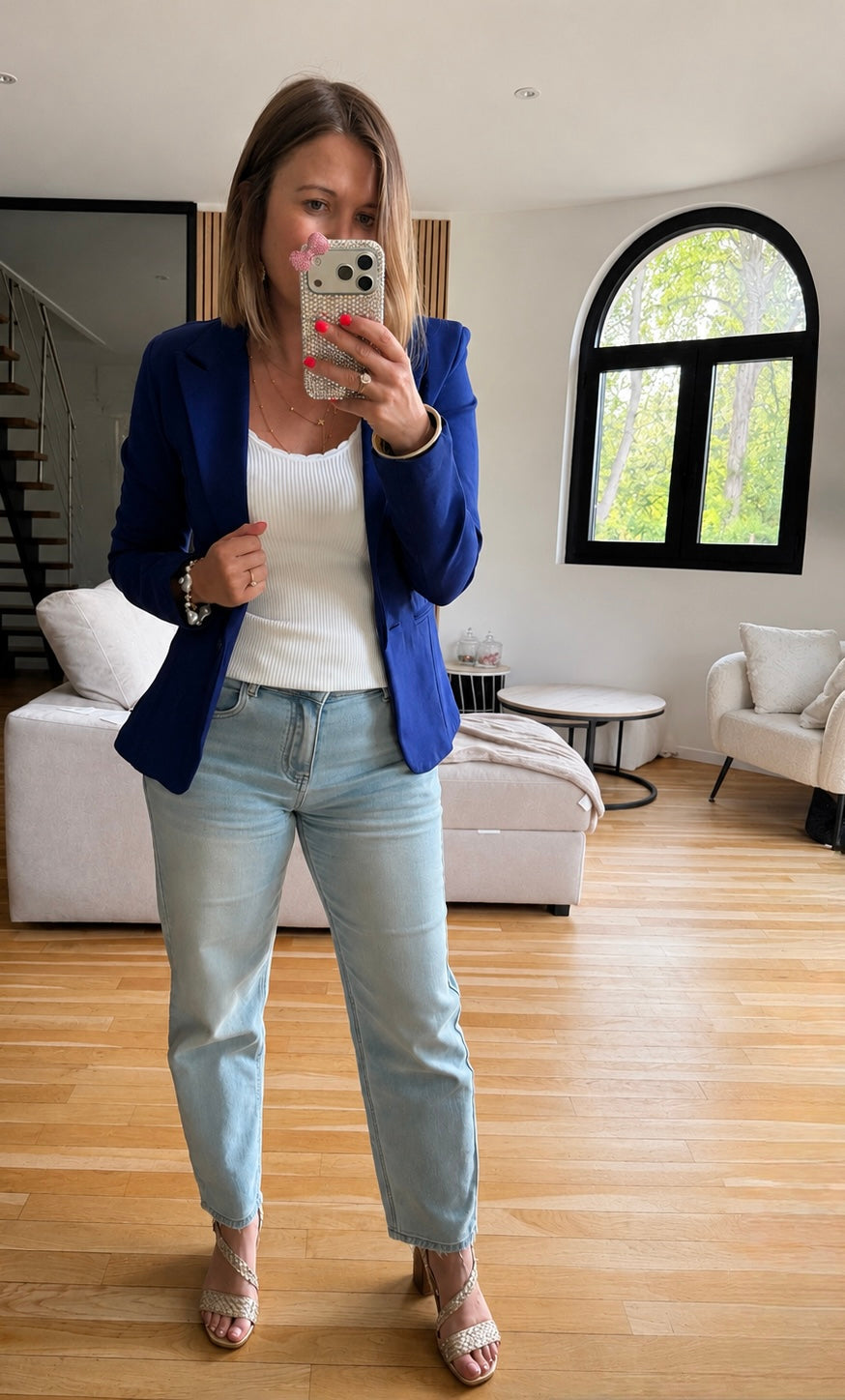 Veste bleu roi