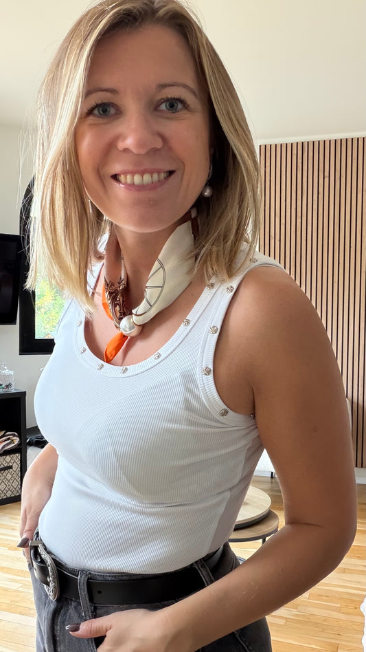 Foulard perle