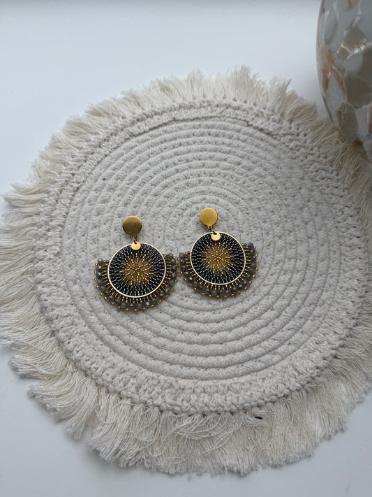 Boucles d’oreilles rocaille