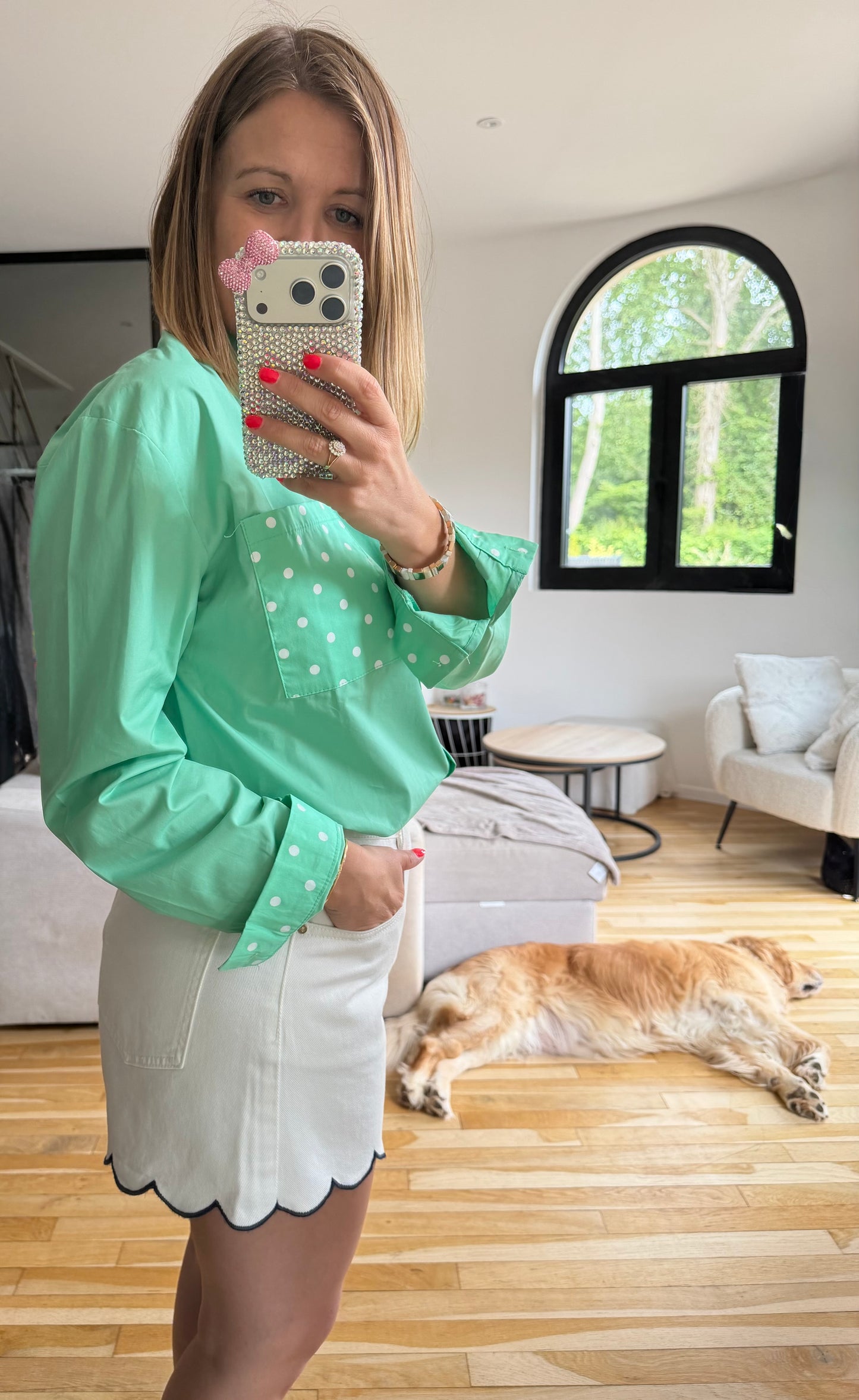 Chemise menthe