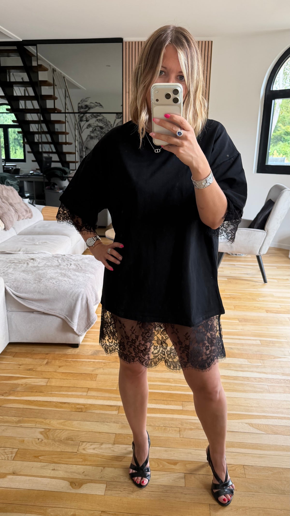 T-shirt dentelle