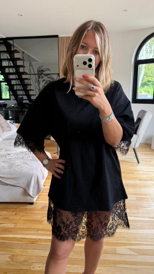 T-shirt dentelle