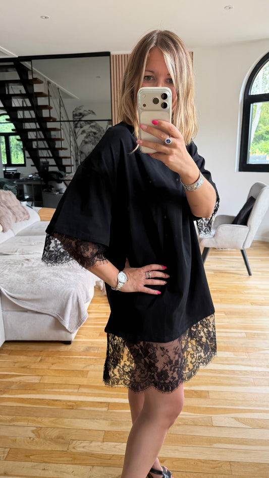 T-shirt dentelle