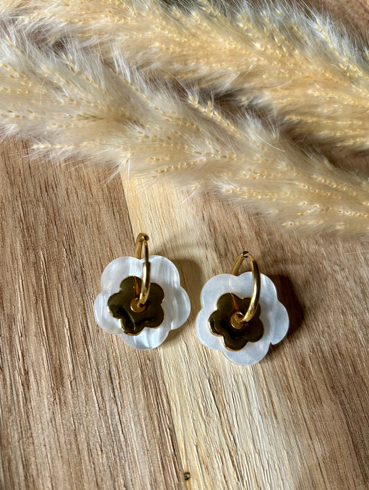 Boucles d'oreilles fleurs
