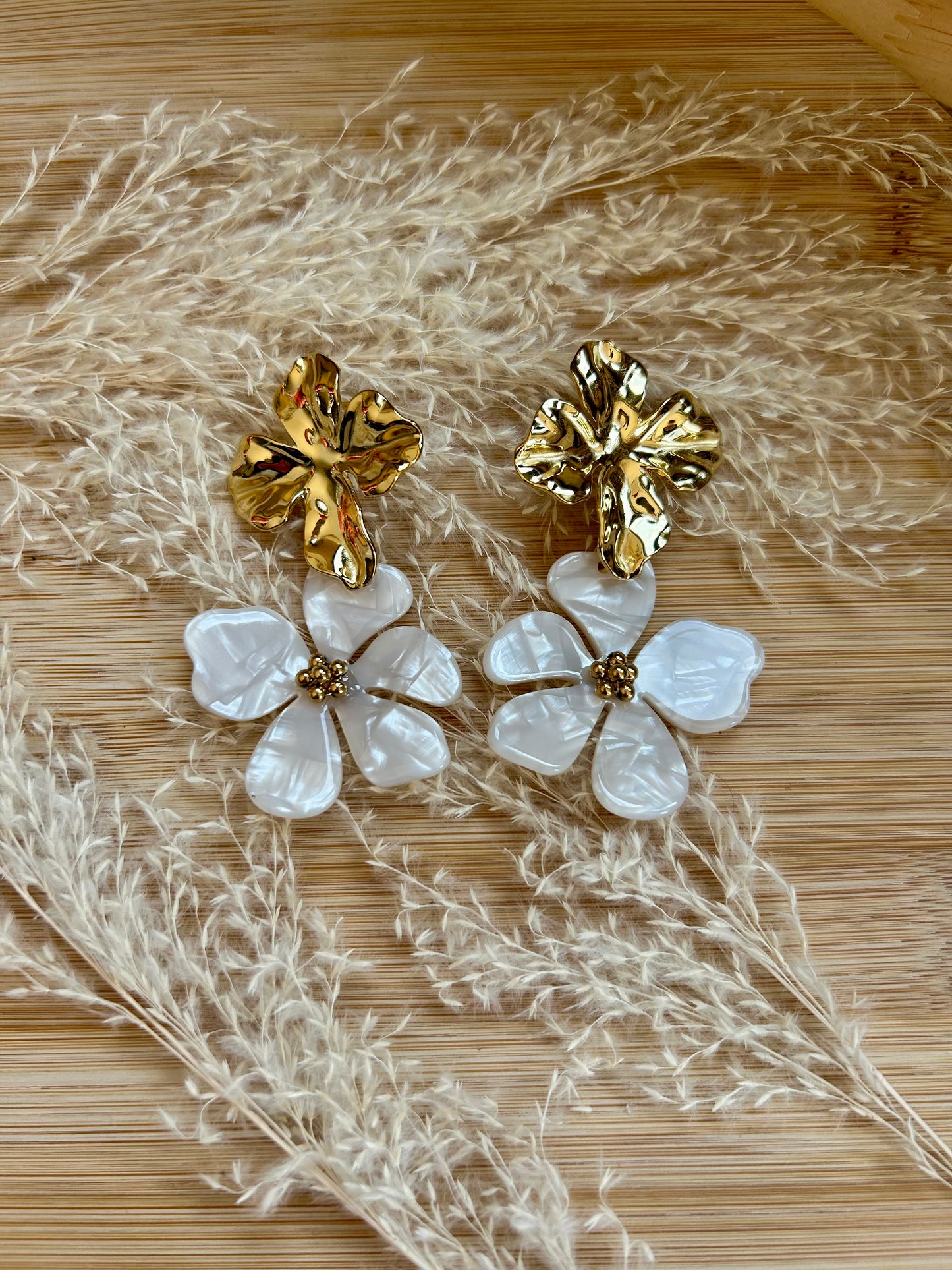 Boucles d'oreilles fleurs