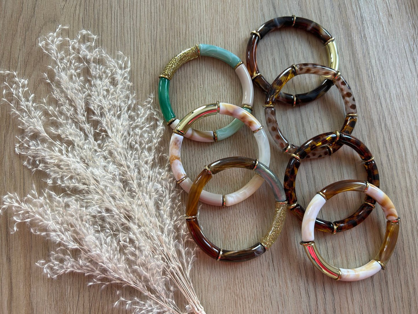 Bracelets fins en résine