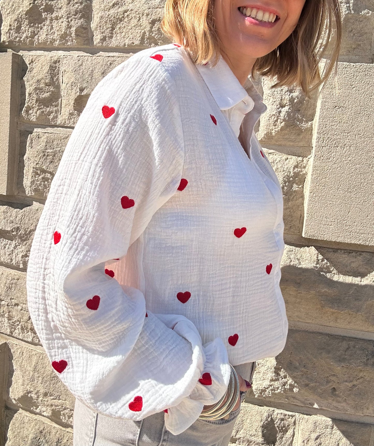 Chemise coeurs