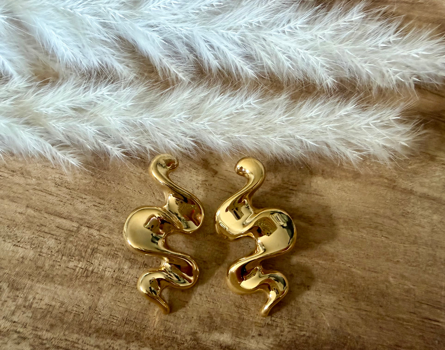 Boucles d'oreilles ondulées