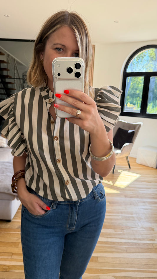 Chemise Joséphine kaki