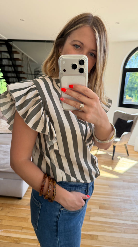 Chemise Joséphine kaki