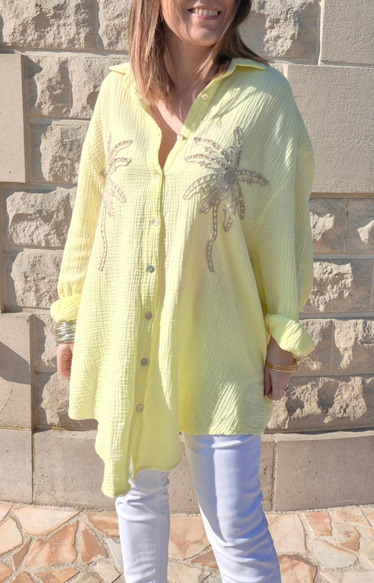 Chemise Palmiers