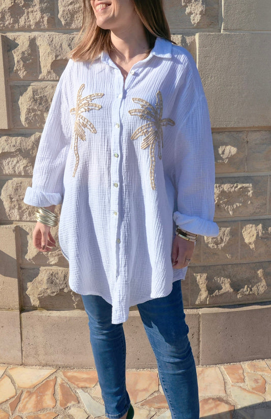 Chemise Palmiers