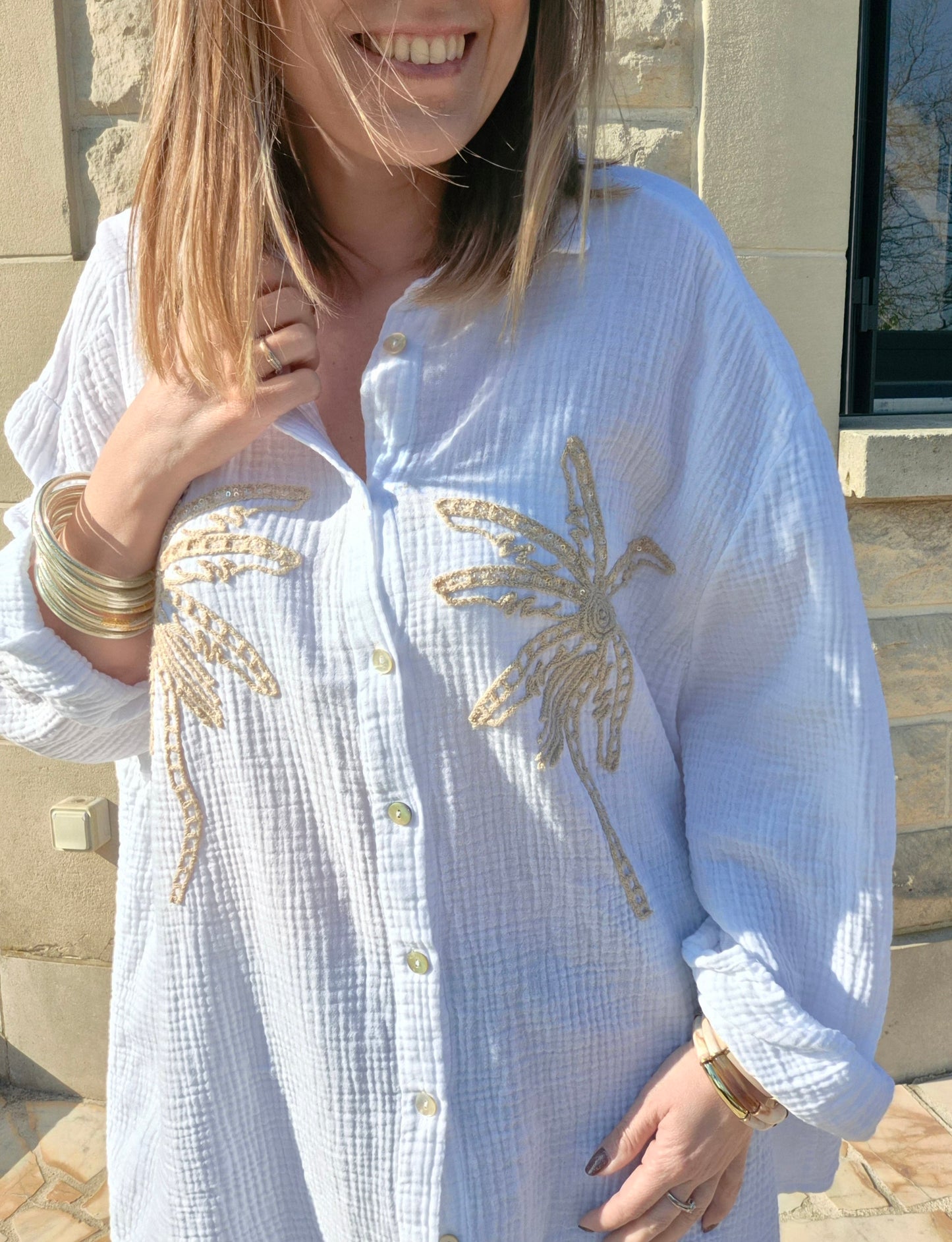 Chemise Palmiers